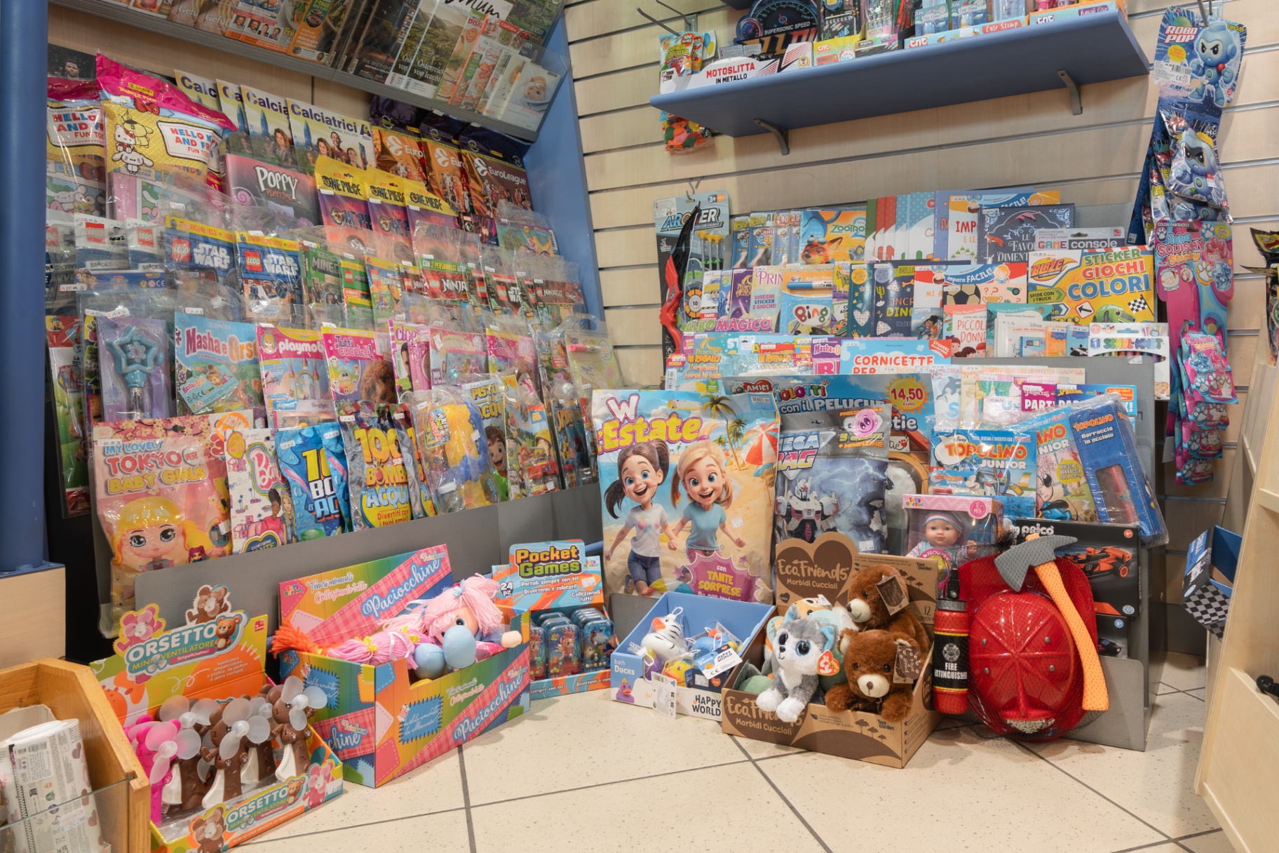 Reparto giochi, peluche e articoli per bambini